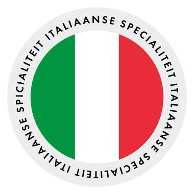 STICKERS 'ITALIAANSE SPECIALITEIT' 28mm 500st/rol